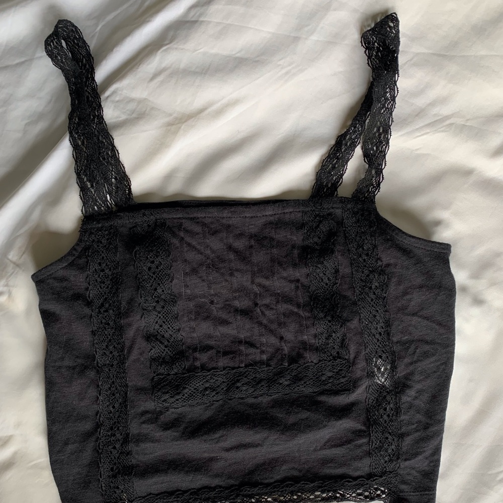 PACSUN lace black tank top